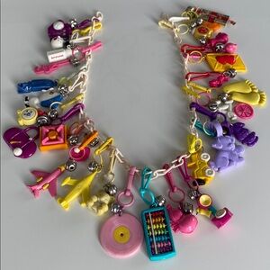 80s Vintage Charm Necklace - 29 charms